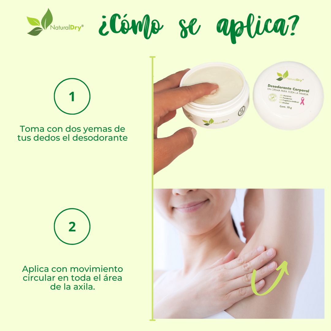 Aplicador de Madera para desodorante natural en crema