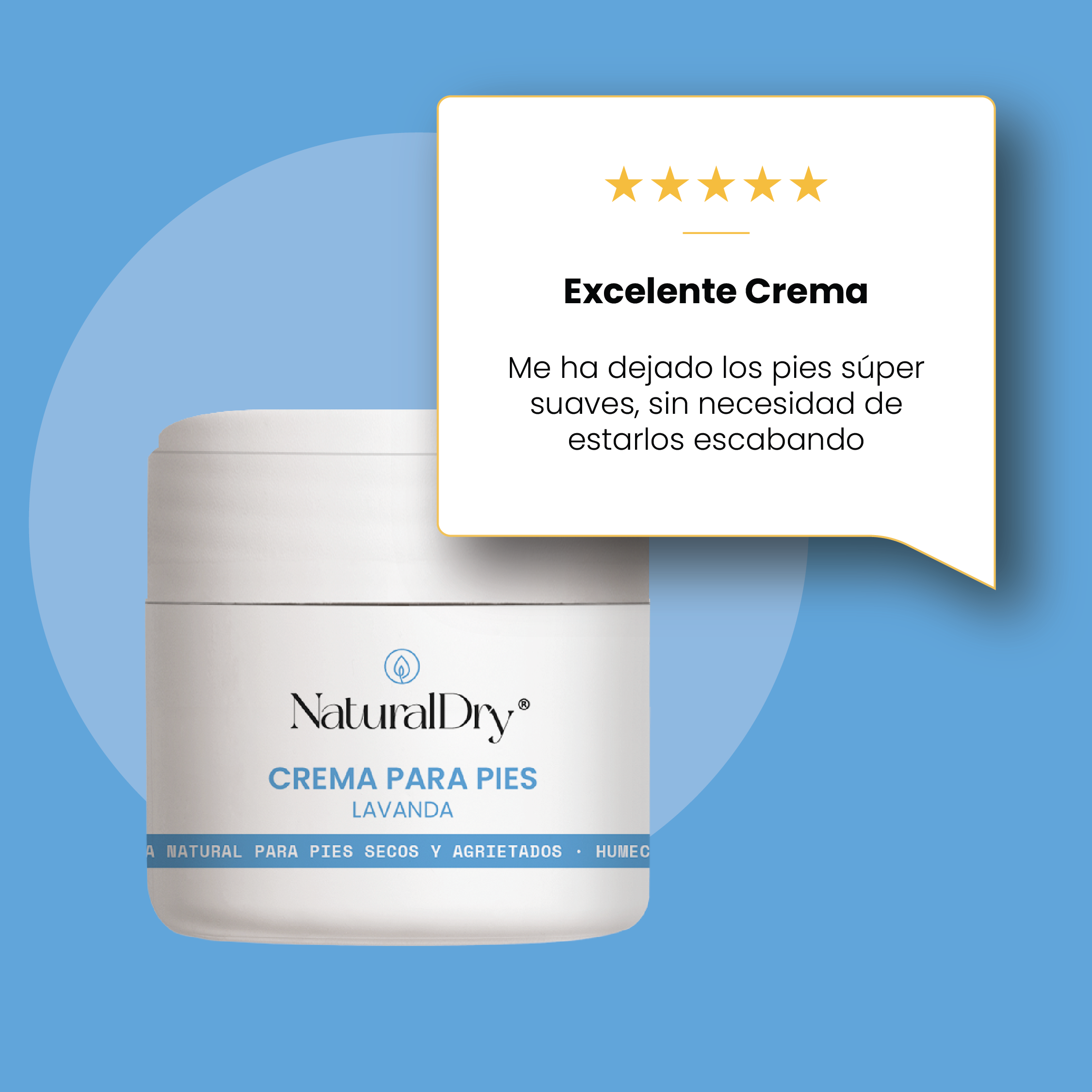 Crema natural para pies resecos - vegana