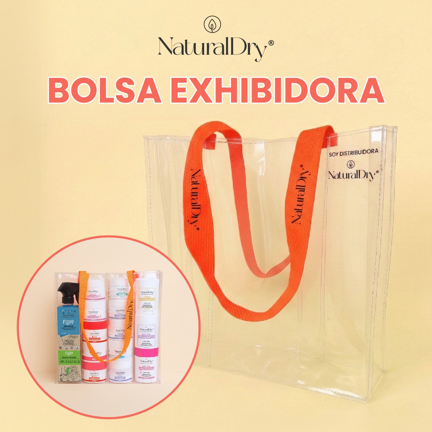 BOLSA EXHIBIDOR NATURALDRY