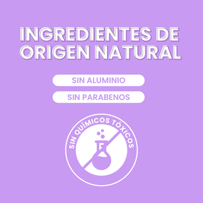Desodorante natural MUJER INTENSE en crema - Aroma Bergamota con ALUMBRE