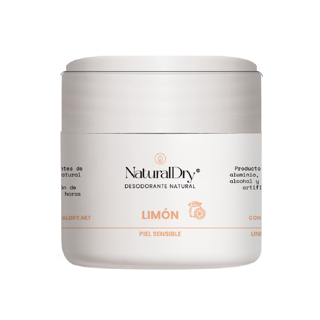Desodorante natural en tarro aroma a Limón - Para pieles sensibles