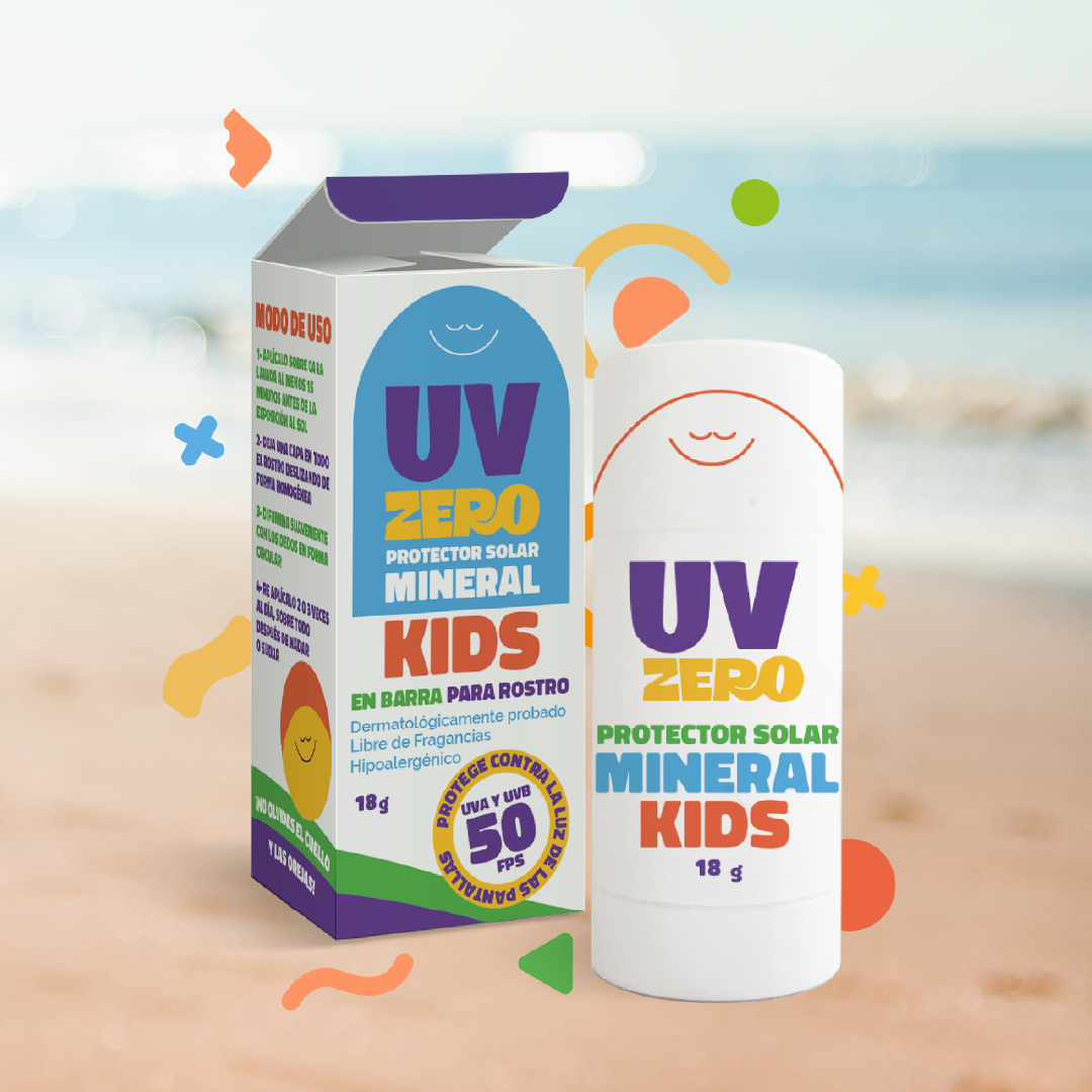 UV ZERO - Bloqueador Solar Mineral en Barra para Niños | FPS 50