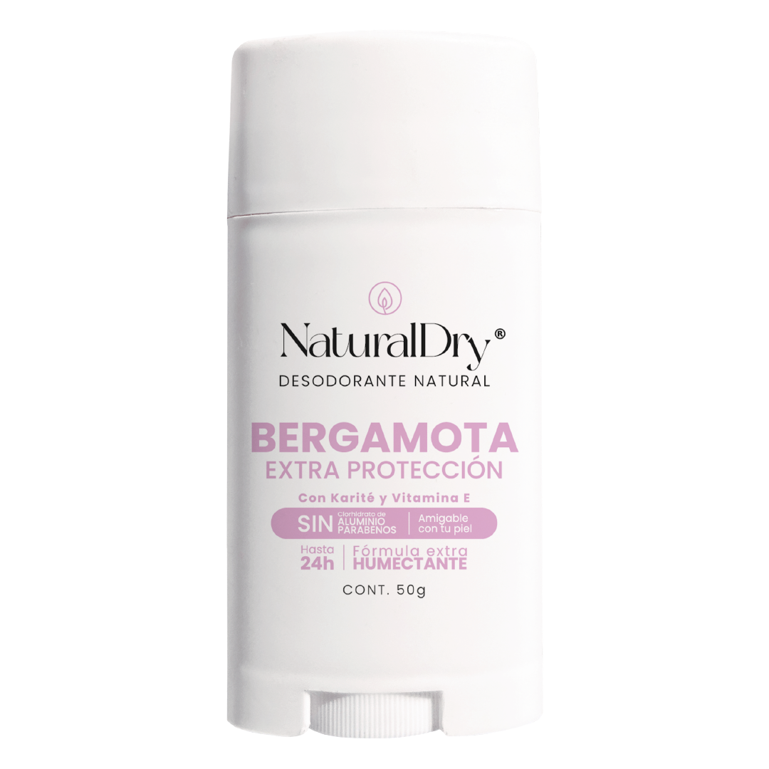 Desodorante natural MUJER INTENSE en barra - Aroma Bergamota con ALUMBRE