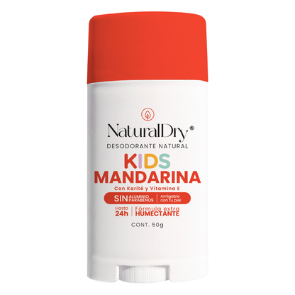 Desodorante natural corporal en barra - niños unisex - mandarina