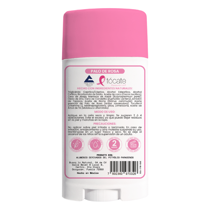 Desodorante natural en barra - Artesanal - Palo de Rosa- NaturalDry®