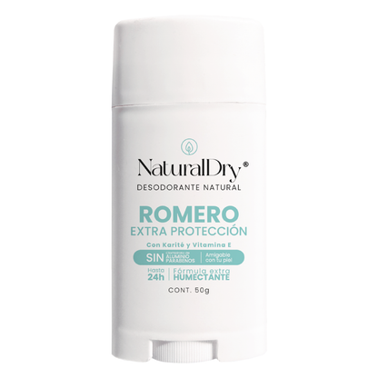 Desodorante natural MEN en barra - Aroma Romero con ALUMBRE
