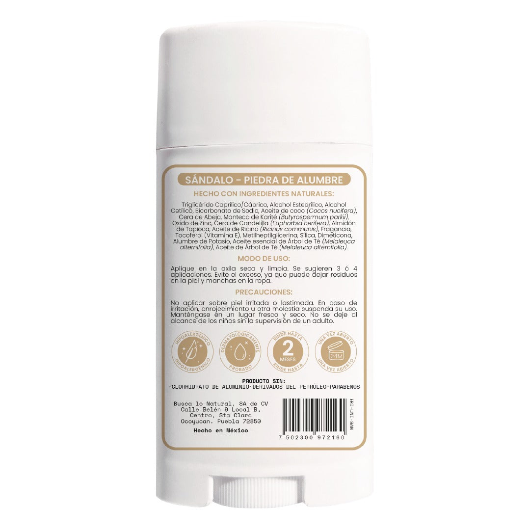 Desodorante Corporal en Barra Uni Sandalo